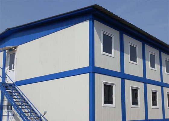 Wysoka trwałość Prefabrykowany lekki stalowy dom z ramą Łatwa instalacja
