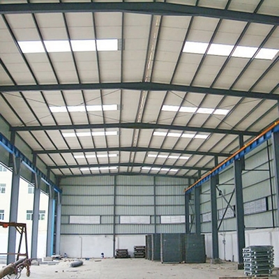 Warsztat z malowaną konstrukcją stalową z oknem ze stopu aluminium