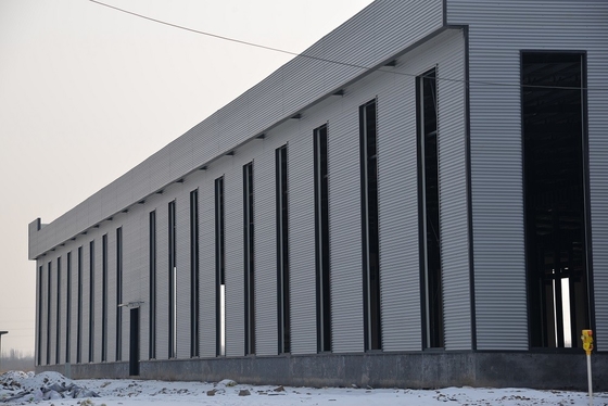 Park logistyczny Dostosowana konstrukcja stalowa Prefabrykowany magazyn metalowy Q235B