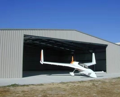 Hangar o dużej rozpiętości Q355 Konstrukcja stalowa Hangar H Beam Shed Hangar Homes