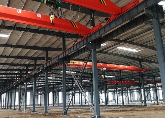 CE Prefabrykowane metalowe ramy dźwigowe Warsztaty konstrukcji stalowych Domy