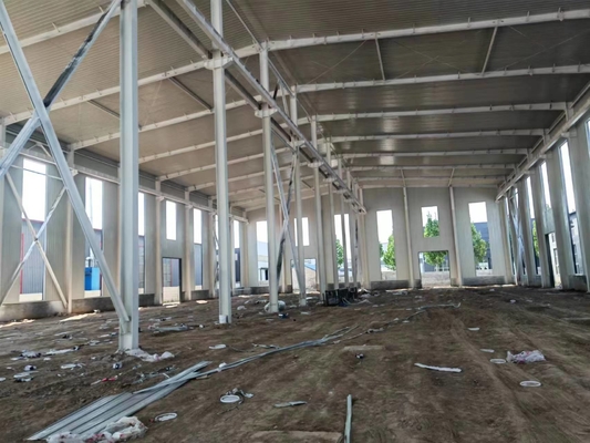 Rama przemysłowa Q235 Q355 Prefabrykowana konstrukcja stalowa do magazynu