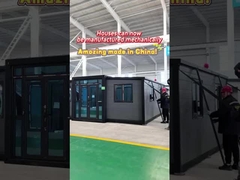 20 stóp szary rozbudowany dom kontenerowy z stalowymi drzwiami do hotelu